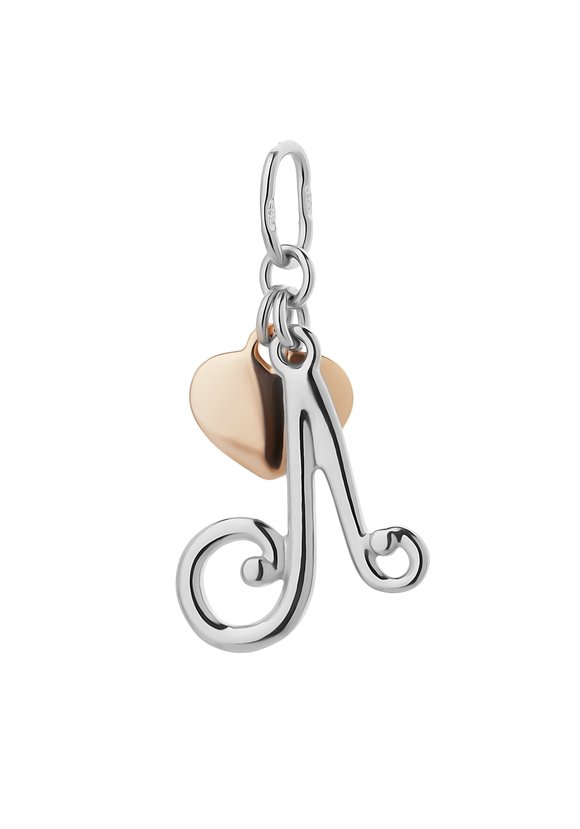 Серебряная подвеска Буквы шир.  580, рис. 5