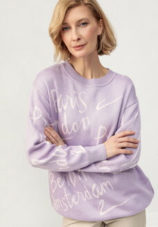 Туника с принтом леттеринг