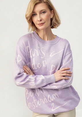 Туника с принтом леттеринг