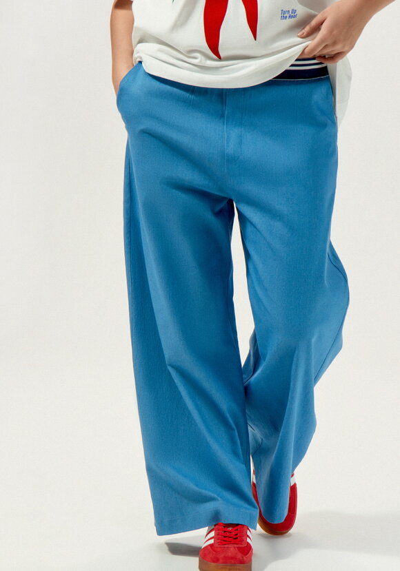 Брюки свободные с декоративной резинкой шир.  580, рис. 2