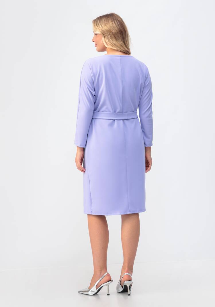 Платье с поясом и разрезом спереди шир.  750, рис. 3