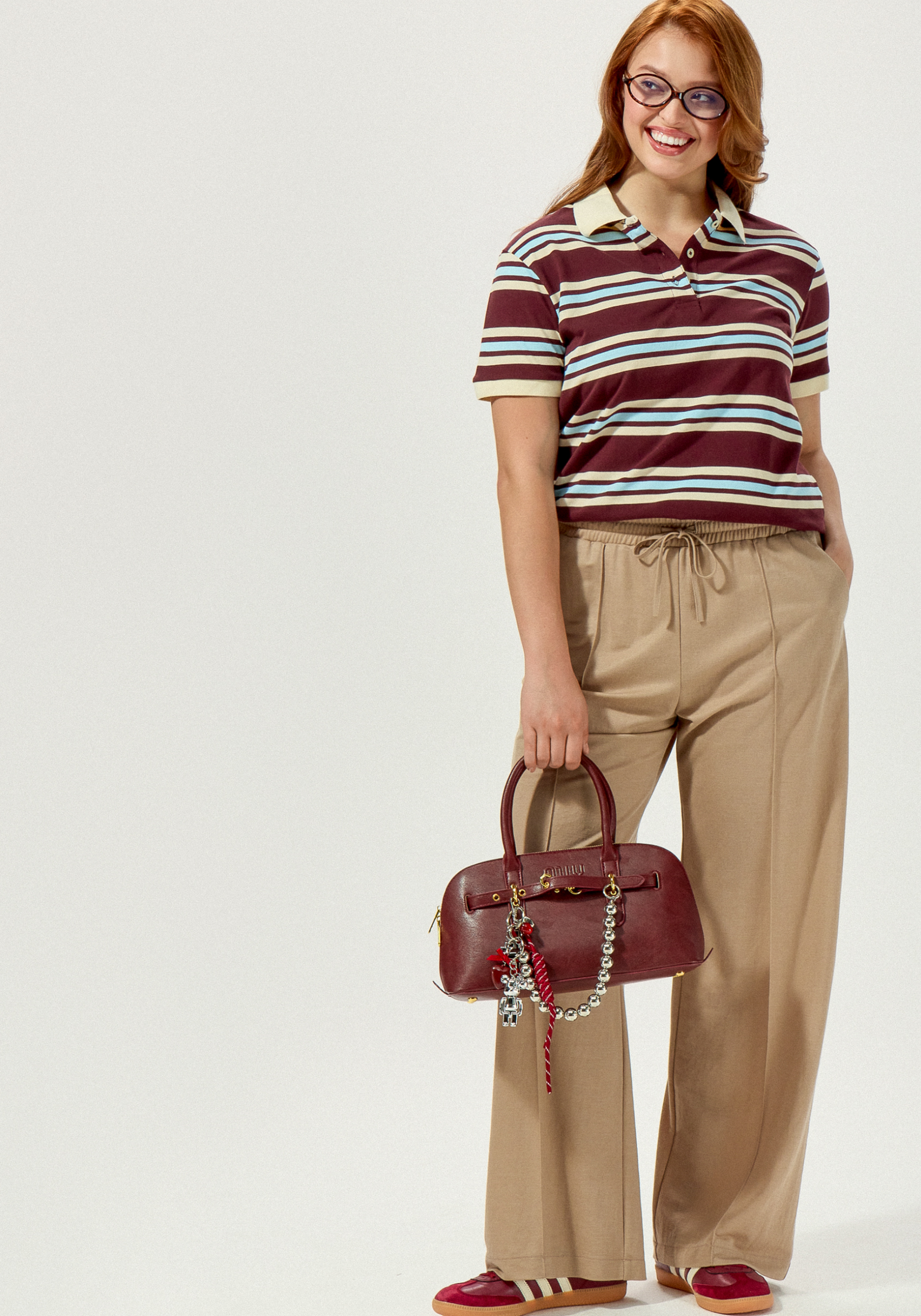 Брюки со стрелками свободного кроя