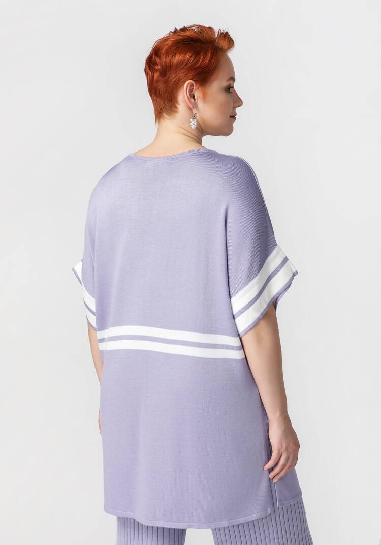Туника с эффектными полосами шир.  750, рис. 7