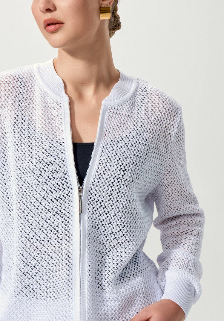 Бомбер ажурный на свободу движения шир.  750, рис. 19