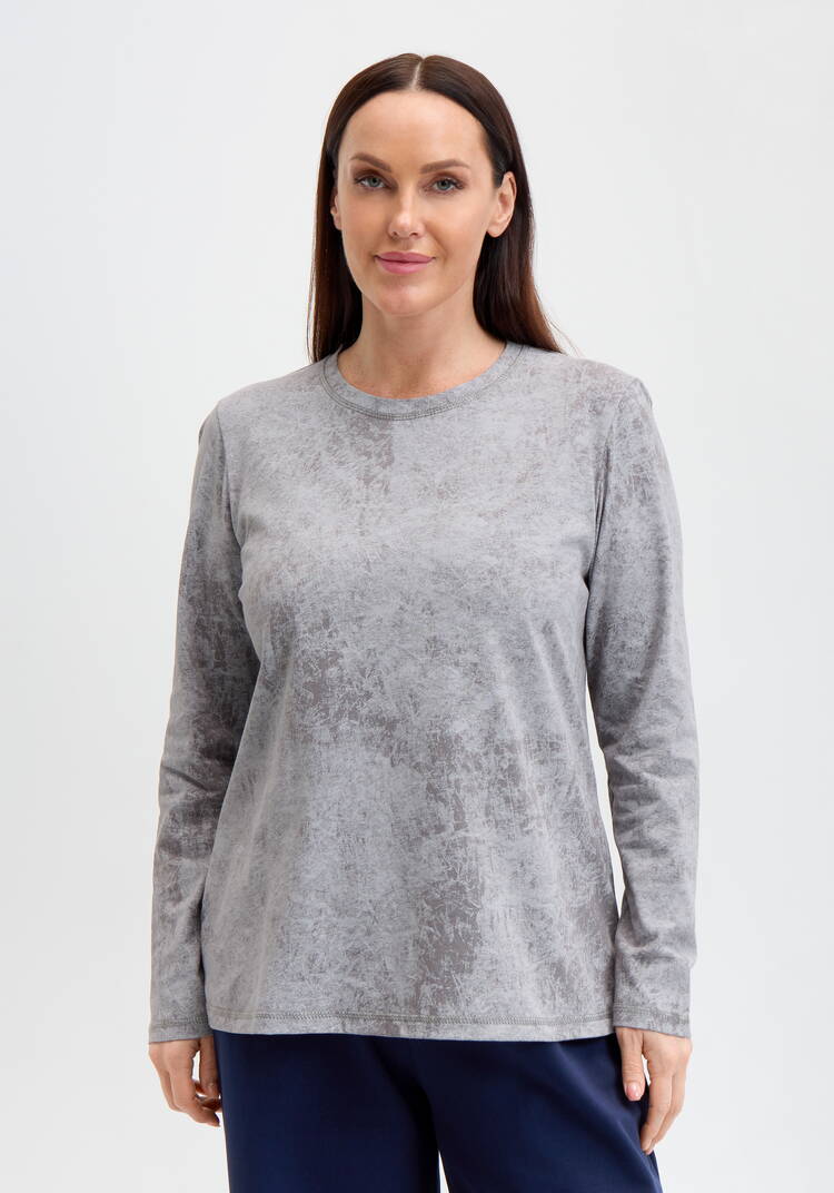 Лонгслив с принтом на горловине спинки шир.  750, рис. 16