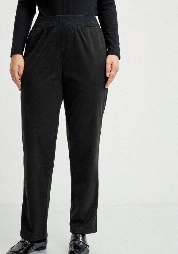 Прямые брюки на резинке с карманами шир.  580, рис. 12