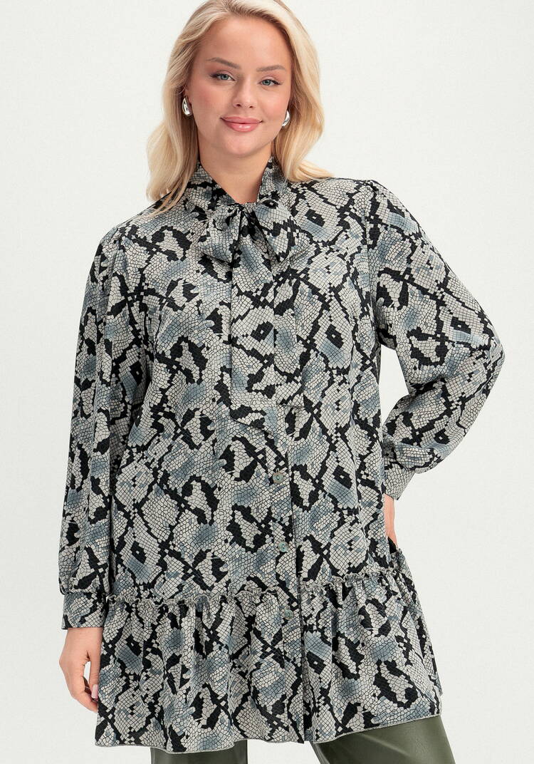 Туника свободного кроя с воланом по низу шир.  750, рис. 11