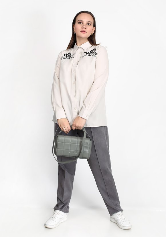 Рубашка Цветочный элемент шир.  580, рис. 7