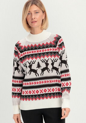 Джемпер с рождественским рисунком