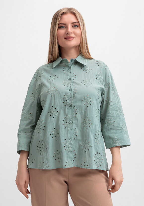 Блуза свободного кроя с шитьем шир.  580, рис. 9