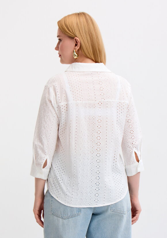 Блуза из шитья с рукавом 3/4 шир.  580, рис. 3