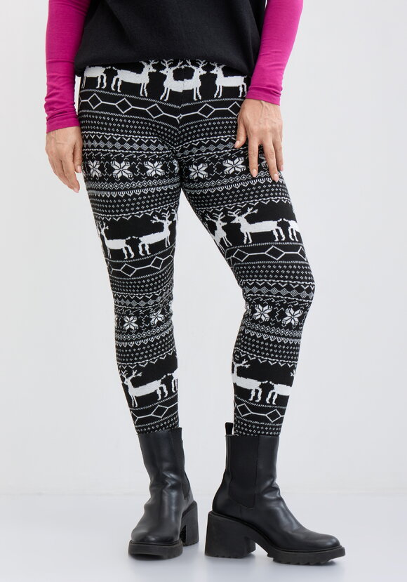 Лосины с принтом утепленные на меху шир.  580, рис. 2