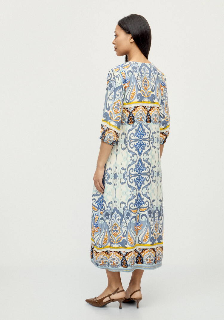 Платье с принтом свoбодного кроя шир.  750, рис. 10