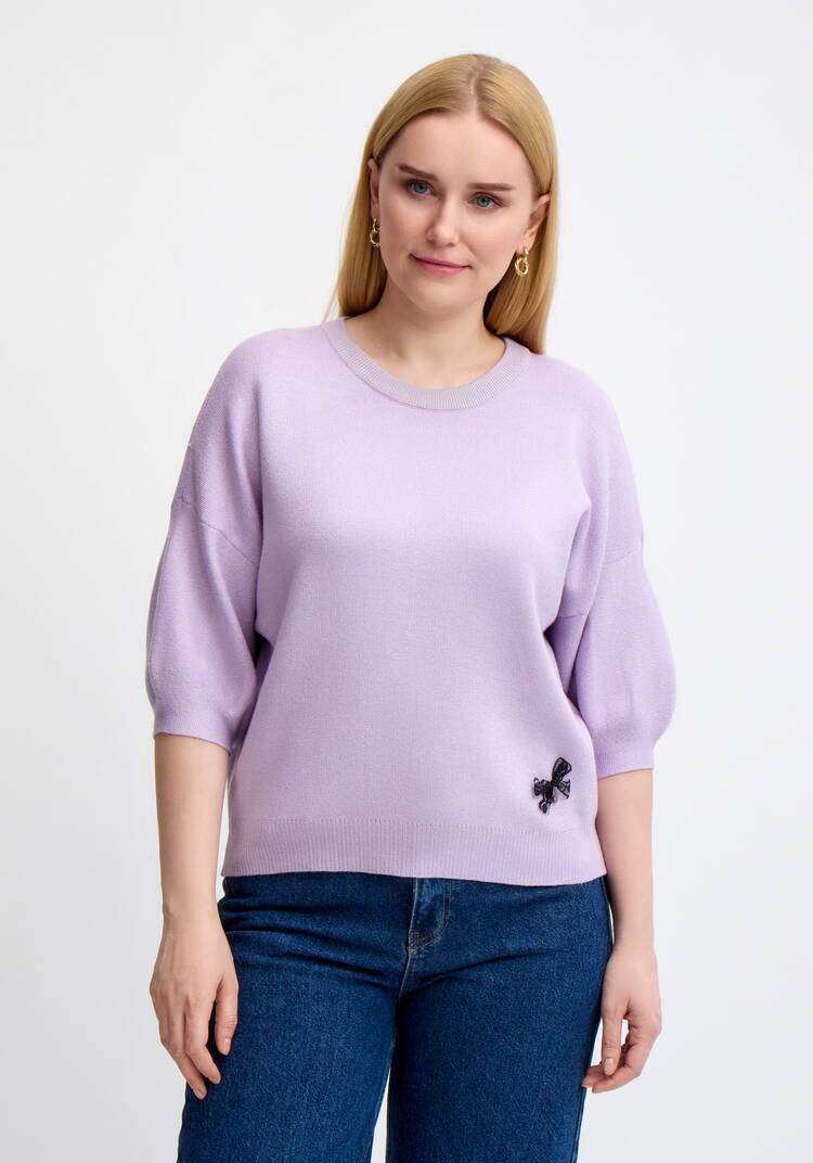 Джемпер с декором и рукавом 3/4 шир.  750, рис. 2