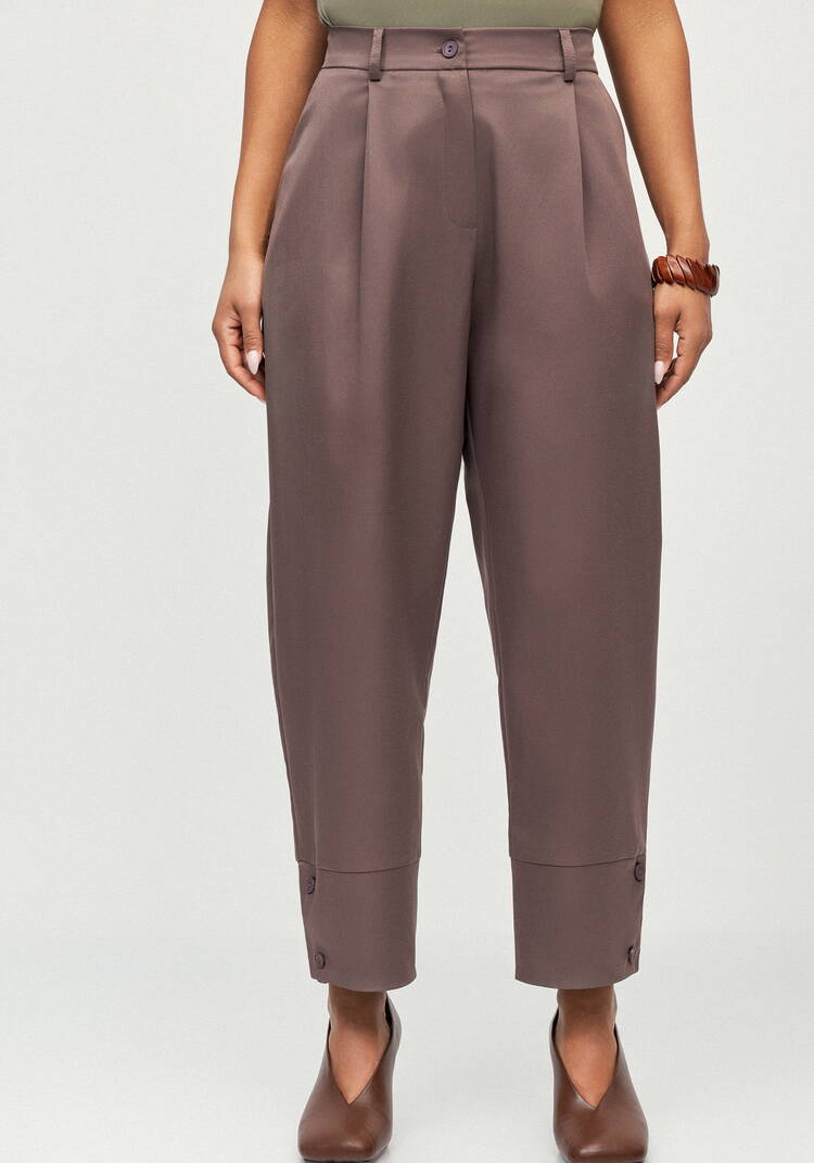 Брюки с пуговицами по низу Кармен шир.  750, рис. 12