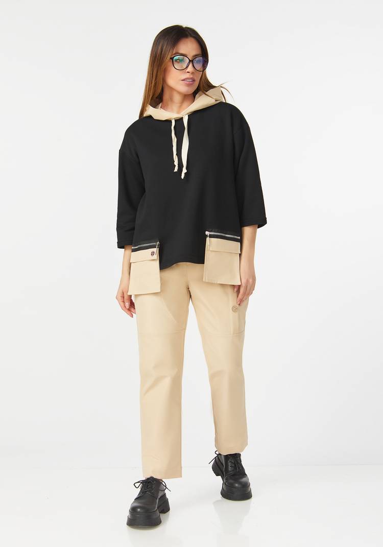 Брюки с декоративными пуговицами по бокам шир.  750, рис. 7