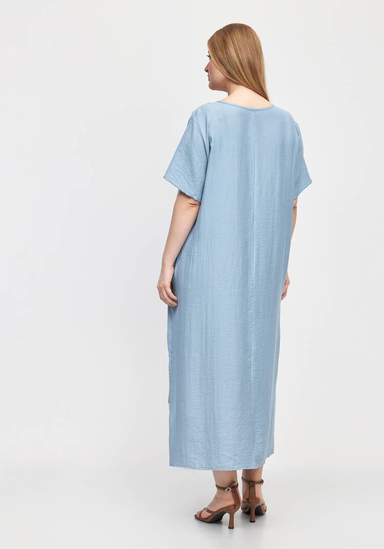 Платье изо льна Кружевная сказка шир.  750, рис. 3