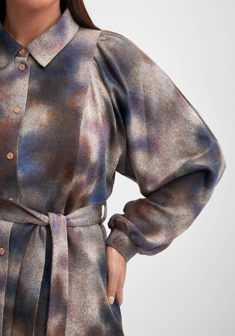 Блуза с принтом на пуговицах Ирида шир.  750, рис. 5