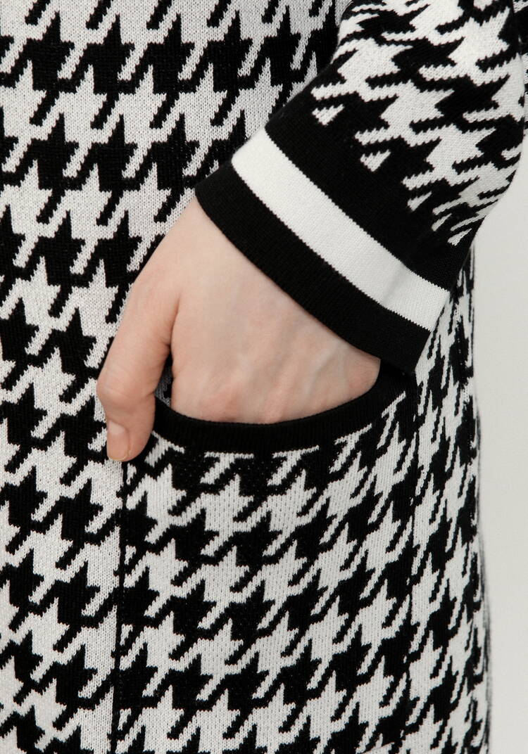 Кардиган Гусиная лапка шир.  750, рис. 14