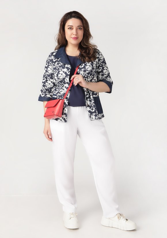 Жакет Цветочное настроение шир.  580, рис. 3