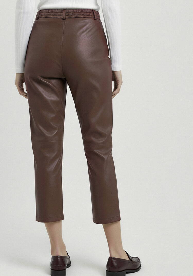 Брюки из эко-кожи Амабель шир.  750, рис. 3