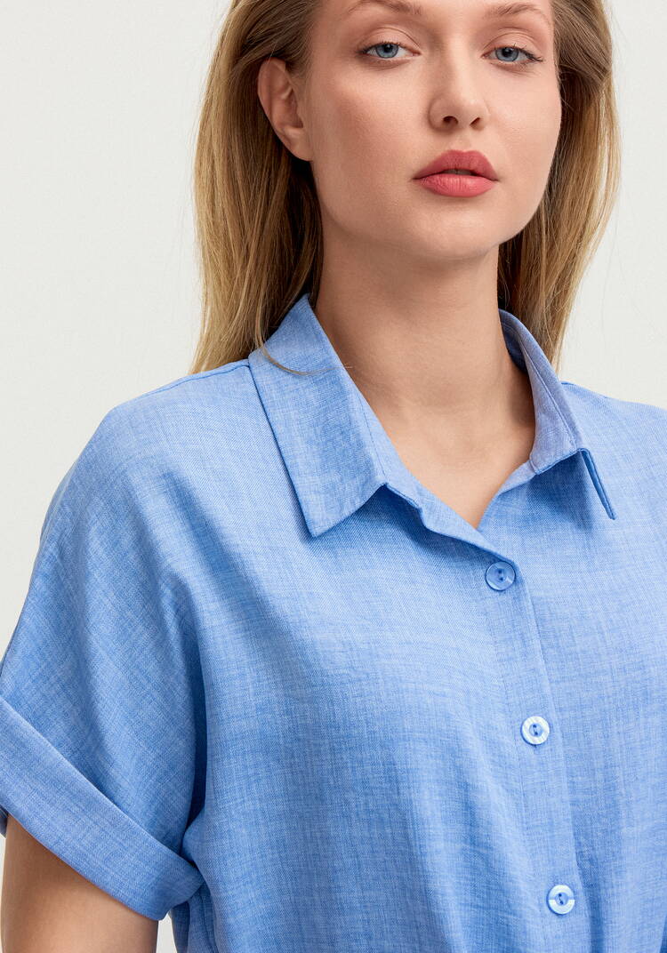 Платье со спущенным плечом А-силуэта шир.  750, рис. 5