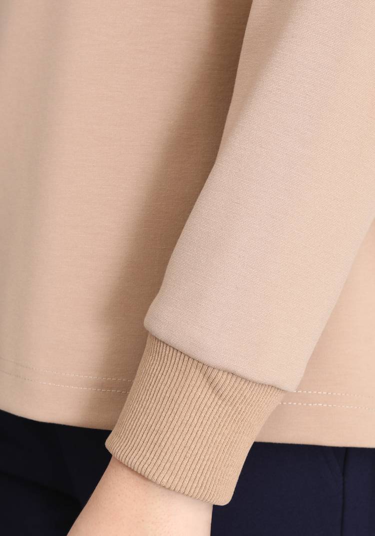 Джемпер с манжетами из рибаны шир.  750, рис. 4