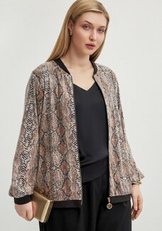 Бомбер с пайетками на подкладке