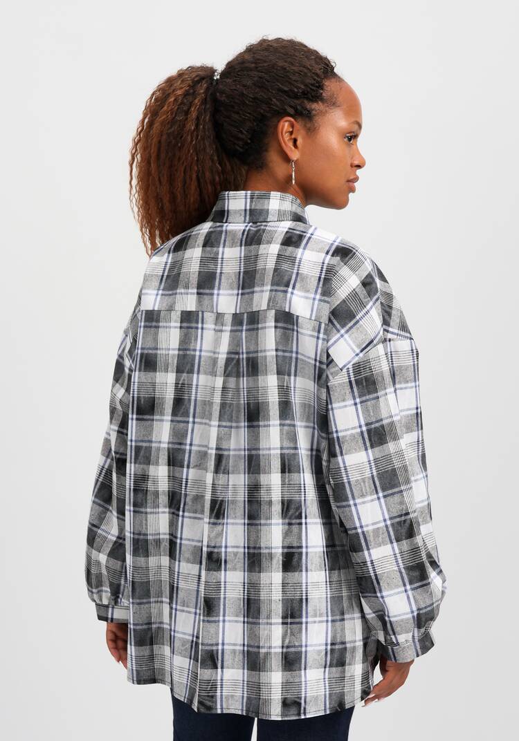 Рубашка в клетку свободного кроя шир.  750, рис. 11