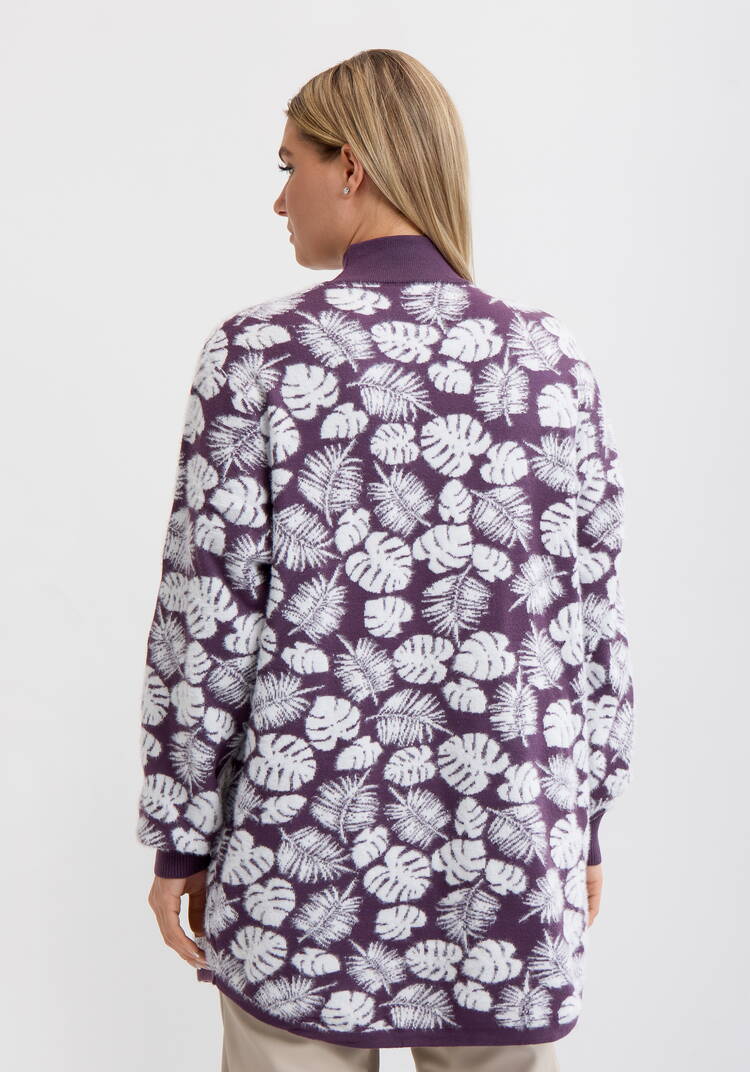 Туника пушистая с принтом шир.  750, рис. 9