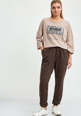 Брюки из трикотажа на резинке