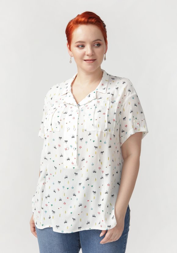 Блуза Современный вкус шир.  580, рис. 5