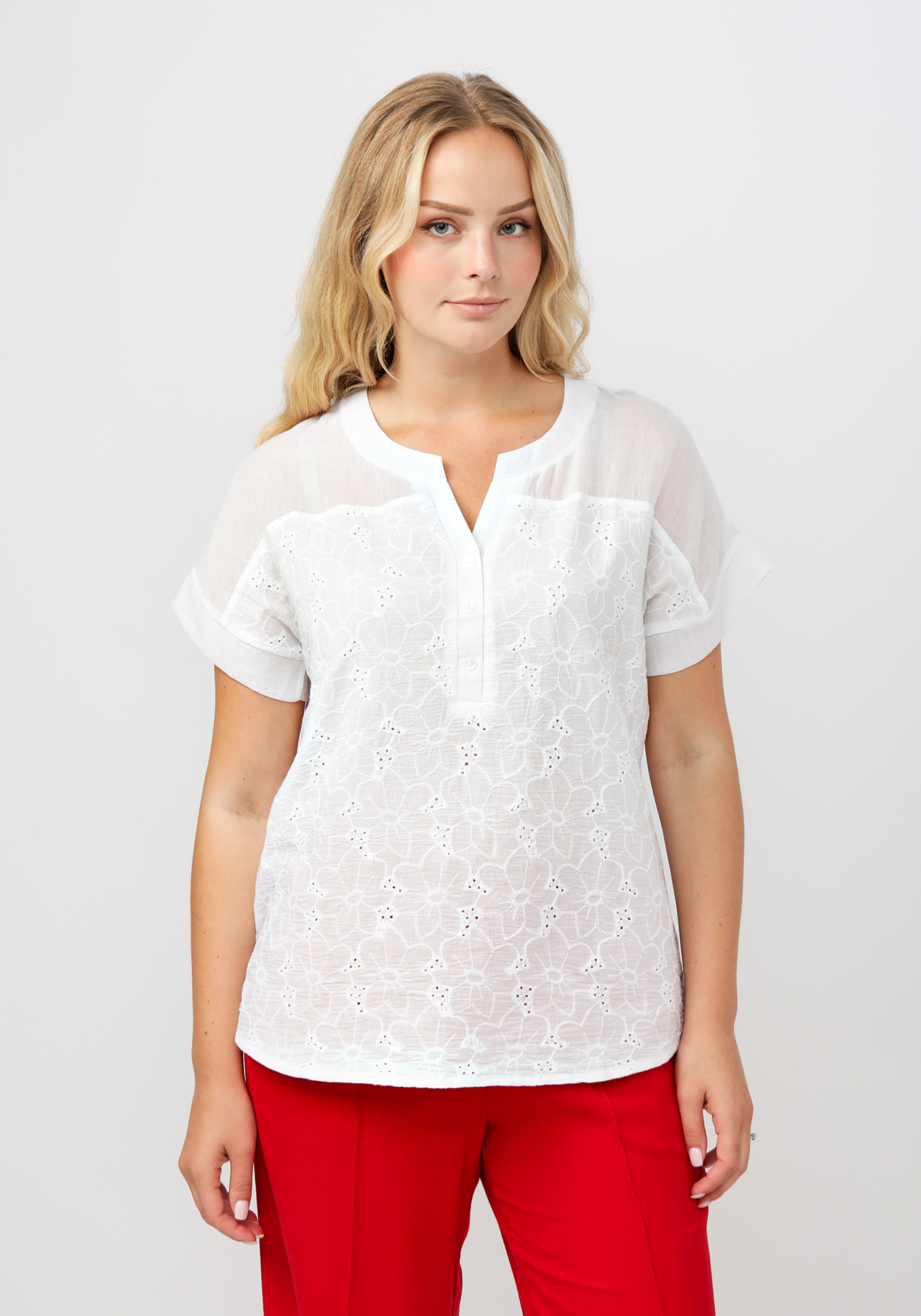 Блуза "Йеннифер" Vittori Vi, размер 54, цвет белый - фото 4
