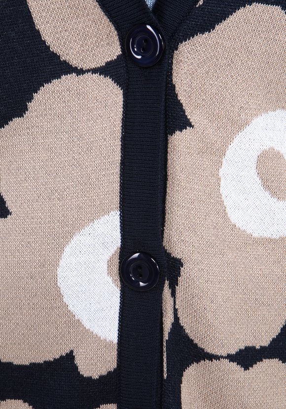 Кардиган с цветочным орнаментом на пуговицах шир.  580, рис. 4