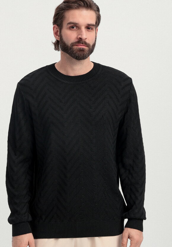 Джемпер с фактурным рисунком елочка шир.  580, рис. 12