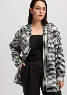 Кардиган-накидка свободного кроя