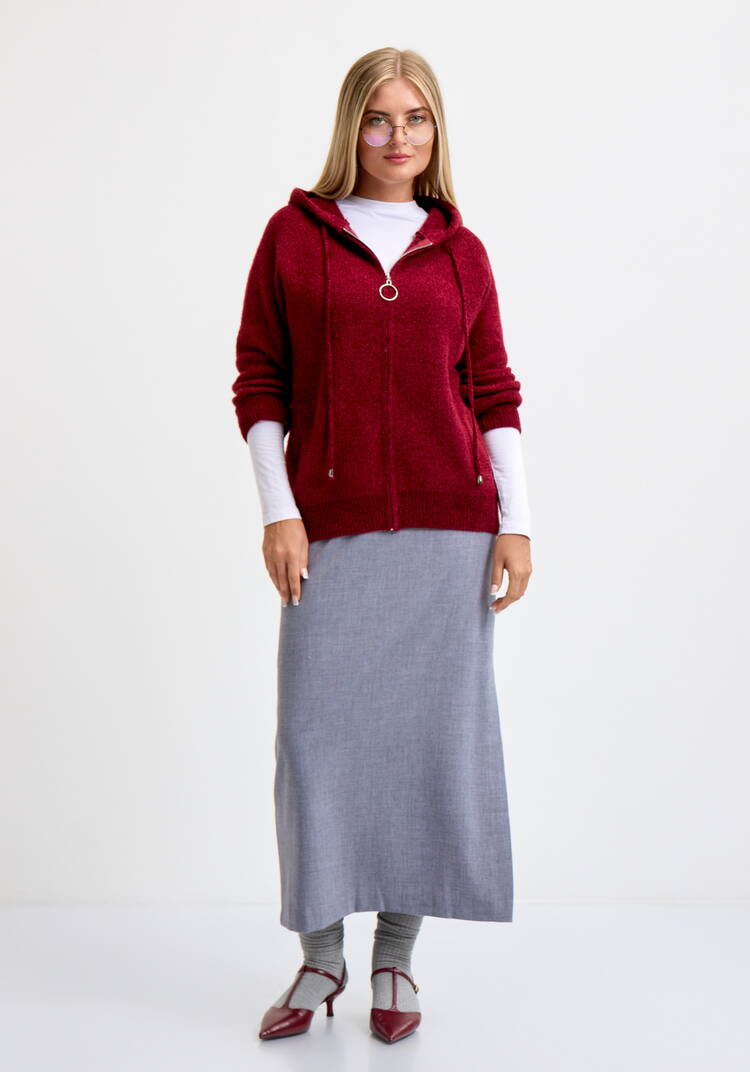 Кардиган на молнии с капюшоном Амели шир.  750, рис. 28