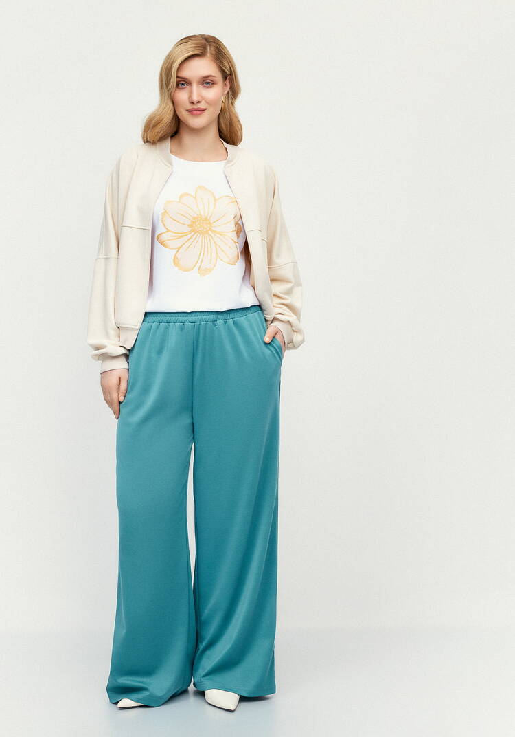 Блуза с принтом с напылением шир.  750, рис. 10