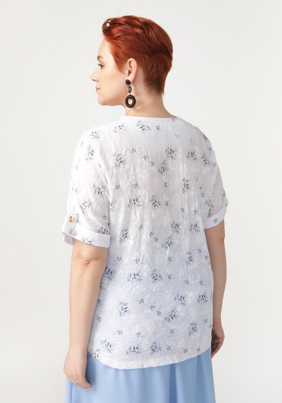 Блуза Нежный день шир.  580, рис. 7