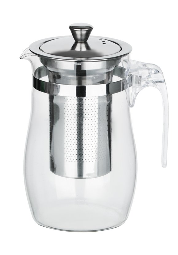 Заварочный стеклянный чайник с ситечком шир.  580, рис. 1
