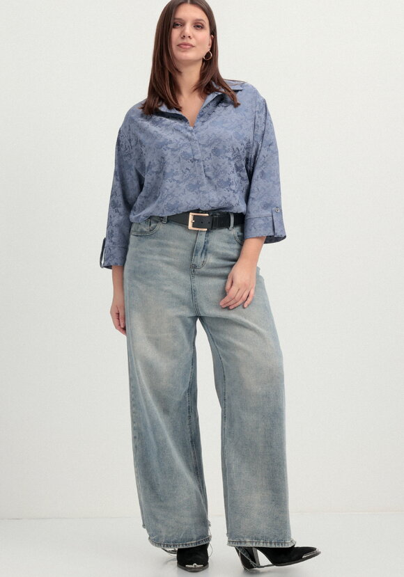 Блуза из шелка с рисунком шир.  580, рис. 2