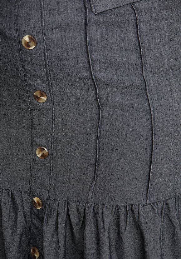 Юбка джинсовая с пуговицами шир.  580, рис. 8