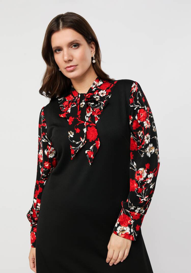 Платье с бантом Барбара шир.  750, рис. 8