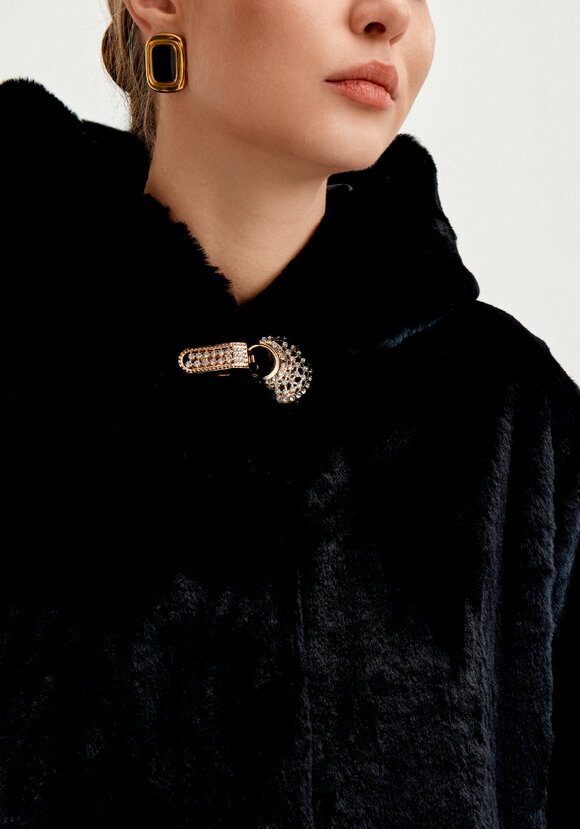 Шуба из эко меха Мишель шир.  580, рис. 6