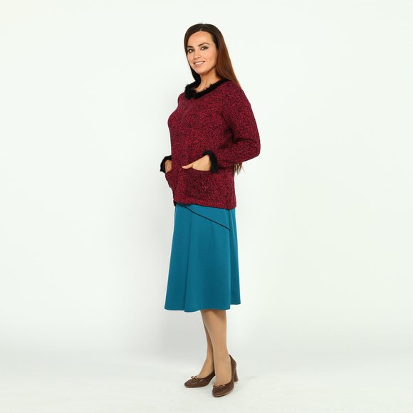 Юбка-трапеция на резинке шир.  580, рис. 18