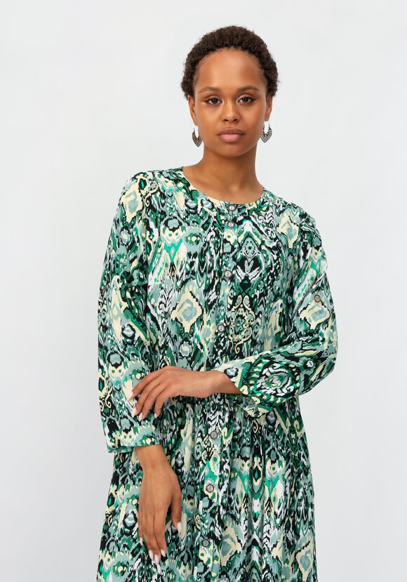 Платье с цветочным принтом свободного кроя шир.  580, рис. 14