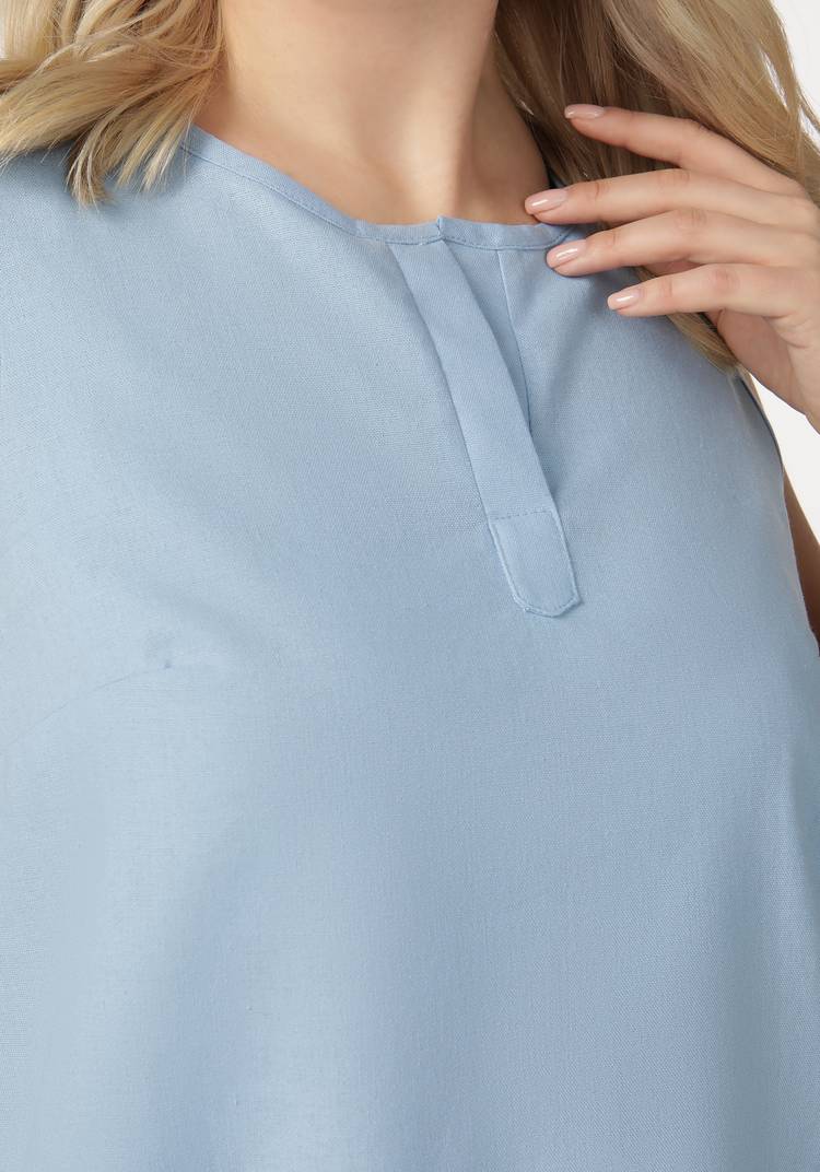 Блуза без рукавов с круглым вырезом шир.  750, рис. 8