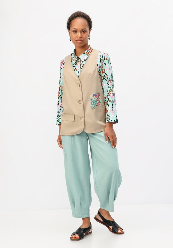 Жилет оригинального дизайна шир.  580, рис. 10