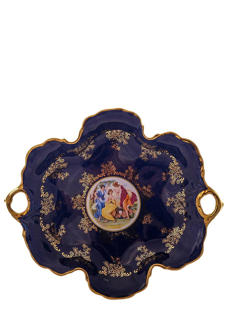 Фруктовница кобальтовая Влюблённая пара шир.  750, рис. 4