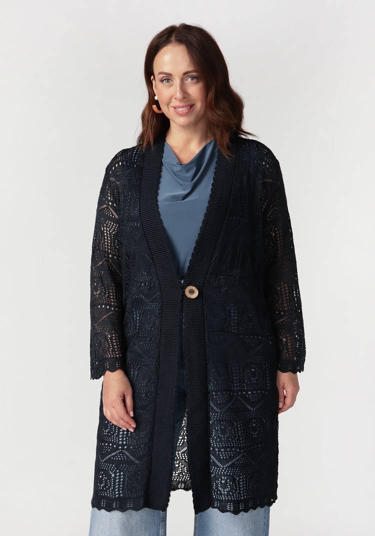 Кардиган Ажурное мгновение шир.  750, рис. 21